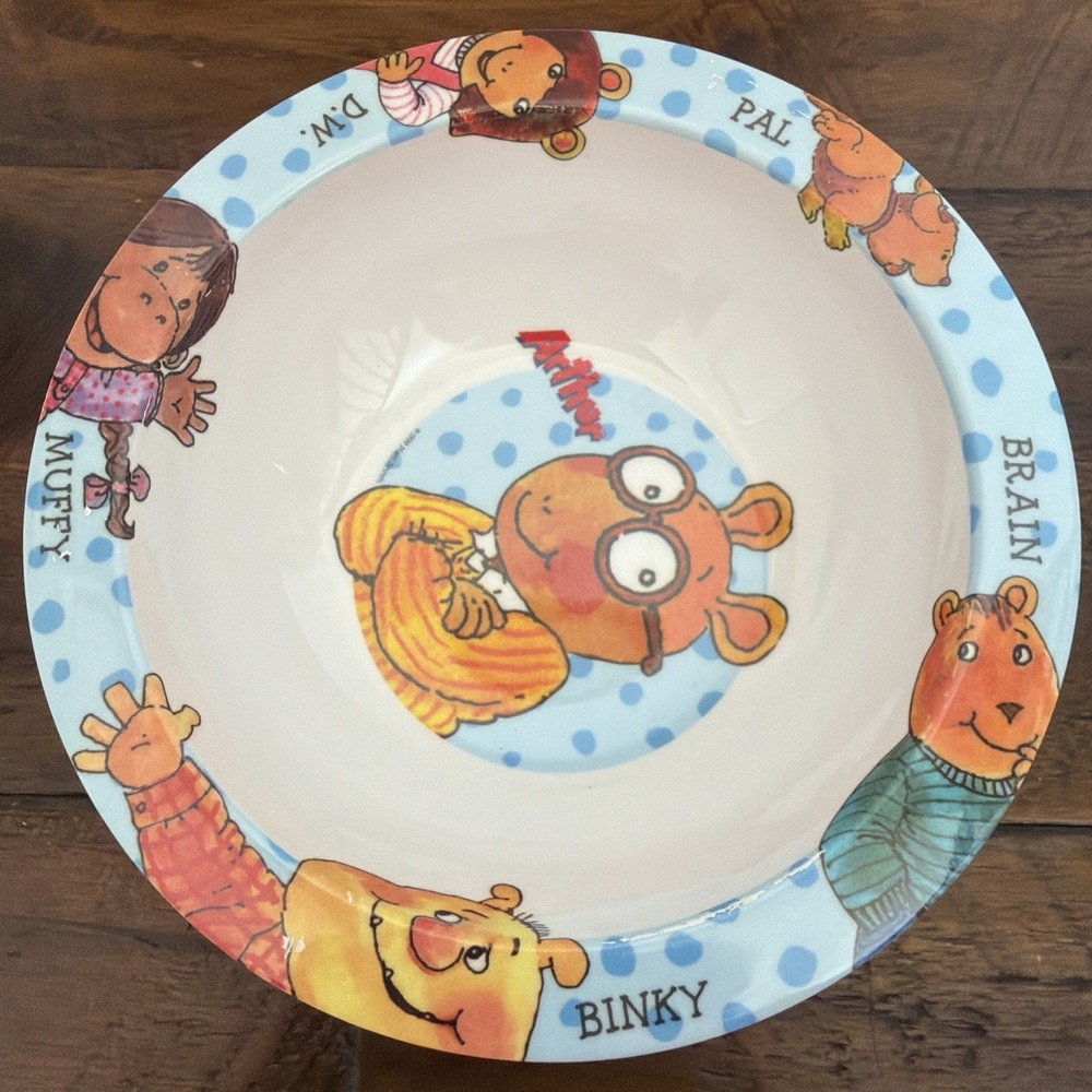 Arthur PBS Cereal Ice Cream Bowl DW Binky Muffy Pal Brain Trudeau - Picture 2 of 10